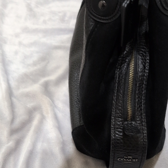 Coach Black Leather Hobo Bag - Picture 5 of 12